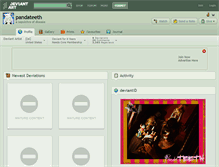 Tablet Screenshot of pandateeth.deviantart.com