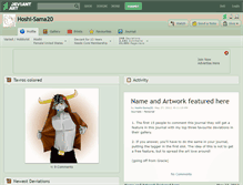 Tablet Screenshot of hoshi-sama20.deviantart.com