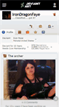 Mobile Screenshot of irondragonfaye.deviantart.com