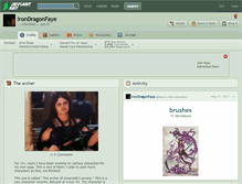 Tablet Screenshot of irondragonfaye.deviantart.com