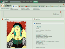 Tablet Screenshot of bellapink.deviantart.com