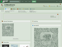 Tablet Screenshot of evilbloodgnome.deviantart.com