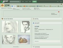 Tablet Screenshot of eymage.deviantart.com