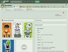 Tablet Screenshot of iku-acme.deviantart.com