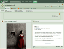 Tablet Screenshot of nonconformyst.deviantart.com