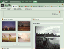 Tablet Screenshot of no46574.deviantart.com