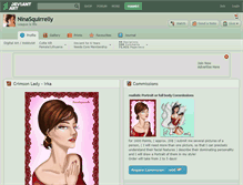 Tablet Screenshot of ninasquirrelly.deviantart.com
