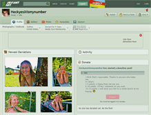 Tablet Screenshot of heckyesixismynumber.deviantart.com