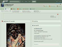 Tablet Screenshot of mcfabulous27.deviantart.com