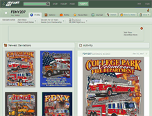 Tablet Screenshot of fdny207.deviantart.com