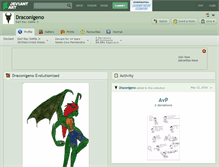 Tablet Screenshot of draconigeno.deviantart.com