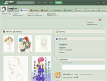 Tablet Screenshot of huaglom.deviantart.com