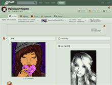 Tablet Screenshot of maliciouswhispers.deviantart.com