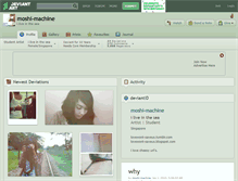 Tablet Screenshot of moshi-machine.deviantart.com
