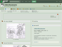 Tablet Screenshot of chibiwithoutaname.deviantart.com