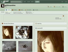 Tablet Screenshot of gothicsunshine.deviantart.com