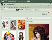 Tablet Screenshot of fairy-in-wonderland.deviantart.com