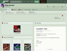 Tablet Screenshot of eitak-monster.deviantart.com