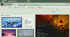 Desktop Screenshot of darksilverflame.deviantart.com