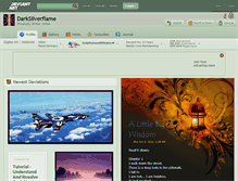 Tablet Screenshot of darksilverflame.deviantart.com