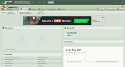 Desktop Screenshot of cutefoxplz.deviantart.com