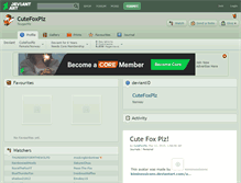 Tablet Screenshot of cutefoxplz.deviantart.com