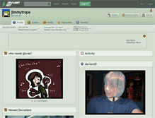 Tablet Screenshot of jimmytrope.deviantart.com