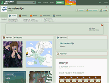 Tablet Screenshot of hermeleentje.deviantart.com
