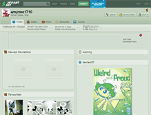 Tablet Screenshot of amyrose1710.deviantart.com