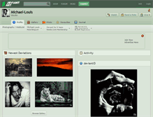 Tablet Screenshot of michael-louis.deviantart.com