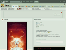 Tablet Screenshot of dianae.deviantart.com