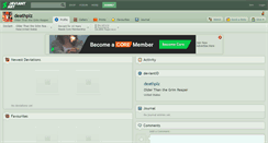 Desktop Screenshot of deathplz.deviantart.com