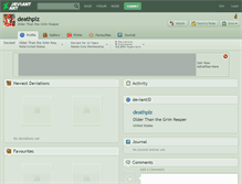 Tablet Screenshot of deathplz.deviantart.com