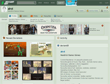 Tablet Screenshot of airol.deviantart.com