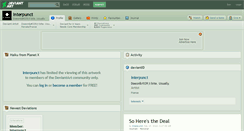 Desktop Screenshot of interpunct.deviantart.com