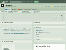 Tablet Screenshot of interpunct.deviantart.com