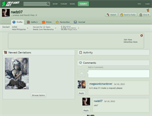 Tablet Screenshot of nadz07.deviantart.com