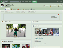 Tablet Screenshot of orgxiii-namine.deviantart.com