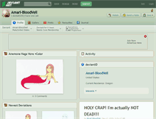 Tablet Screenshot of amari-bloodveil.deviantart.com