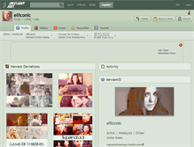 Tablet Screenshot of elliconic.deviantart.com