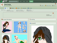 Tablet Screenshot of java-cozzy.deviantart.com