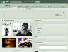 Tablet Screenshot of dataras.deviantart.com