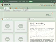 Tablet Screenshot of navilluscj.deviantart.com
