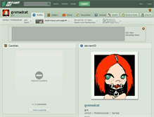 Tablet Screenshot of gvsmadcat.deviantart.com