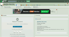 Desktop Screenshot of markition-necrovius.deviantart.com