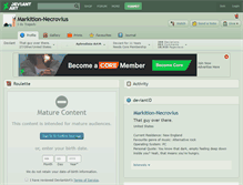 Tablet Screenshot of markition-necrovius.deviantart.com