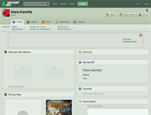 Tablet Screenshot of kiara-kiaretta.deviantart.com