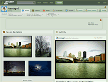 Tablet Screenshot of hannagrrl.deviantart.com