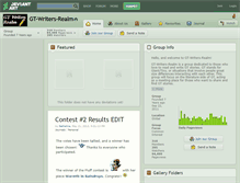 Tablet Screenshot of gt-writers-realm.deviantart.com