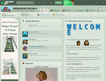 Tablet Screenshot of alejandroxcourtney.deviantart.com